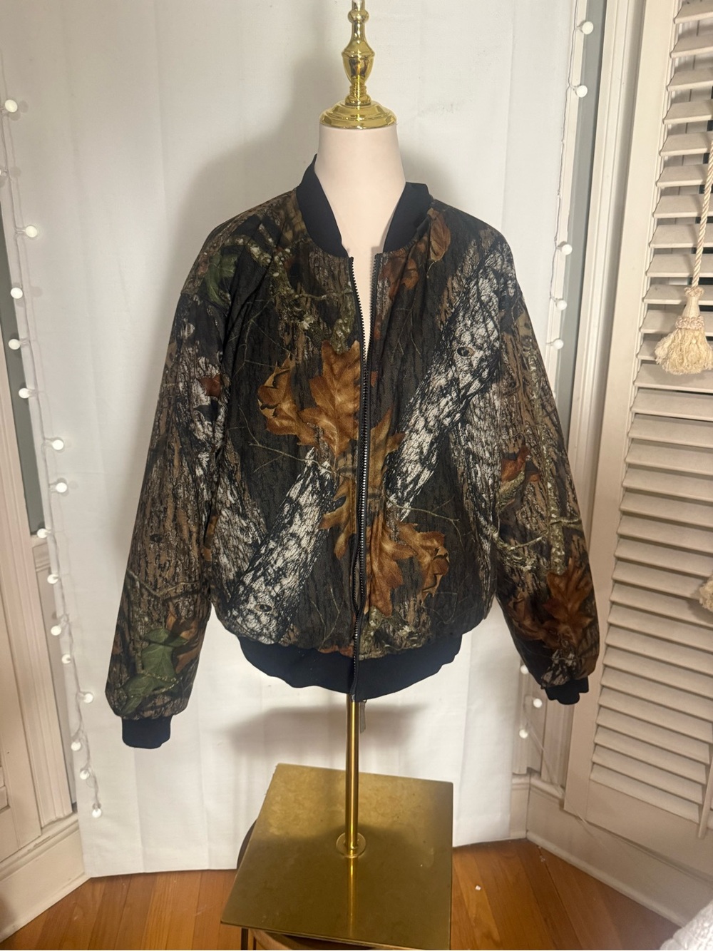 Browning Reversible Mossy Oak Camo Thermore Insulated Bomber Jacket L Hunting
